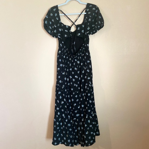 American Eagle Floral Open Back Corset Midi Dress - Picture 5 of 7